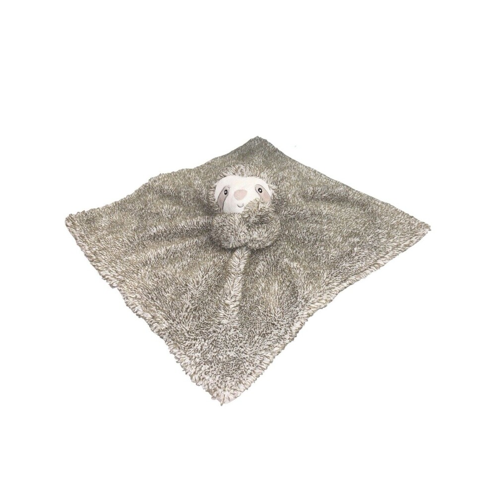 Carter's Sloth Baby Security Blanket Lovey Plush Soft Cuddle Toy Brown & White